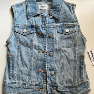 Girls denim vest
